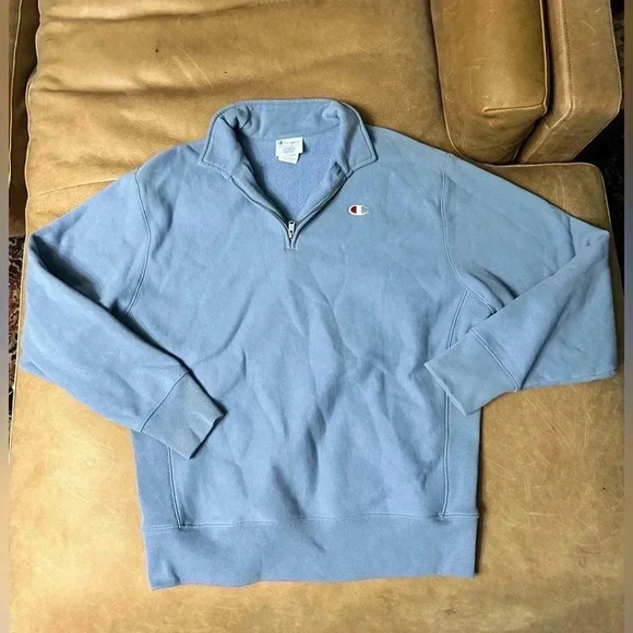 Champion Women's Oversized Reverse Weave 1/4 Zip Size Large - Picture 4 of 8